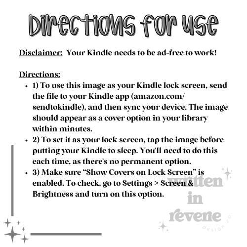 Booked & Busy | Digital Kindle Lockscreen | Kindle Colorsoft + Paperwhite 12th Generation | EPUB File