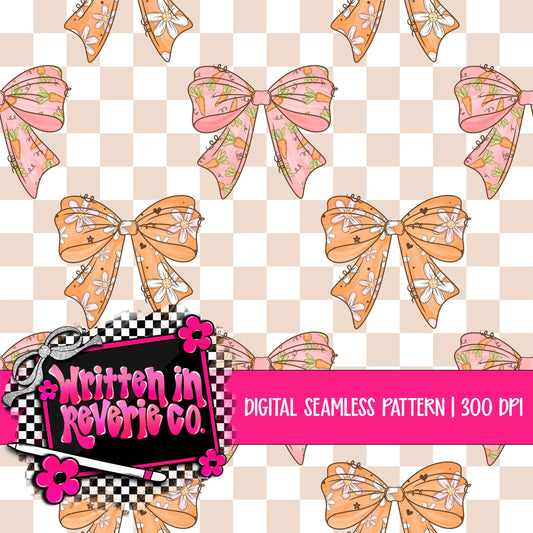 Pastel Easter Bows Coord Seamless
