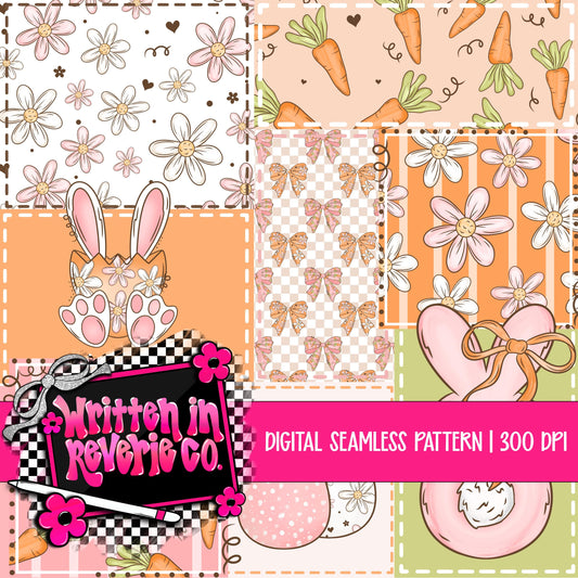 Pastel Easter Patchwork Seamless