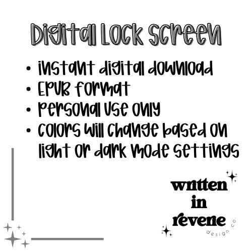 Trigger Warning | Digital Kindle Lockscreen | Kindle Colorsoft + Paperwhite 12th Generation | EPUB File