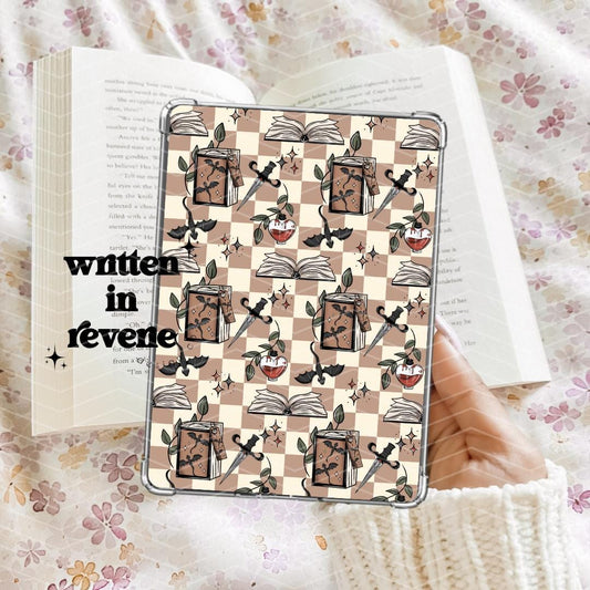 Checkered Dragon | Printable Kindle Insert | Multiple Sizes!