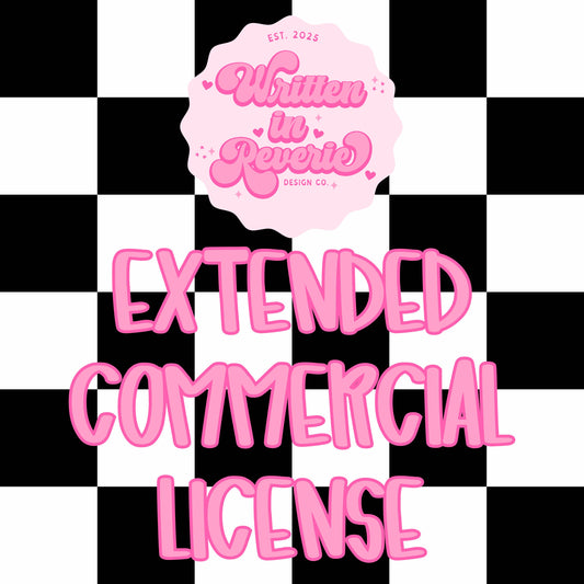 EXTENDED Commercial License for ONE Design | Written in Reverie Design Co.