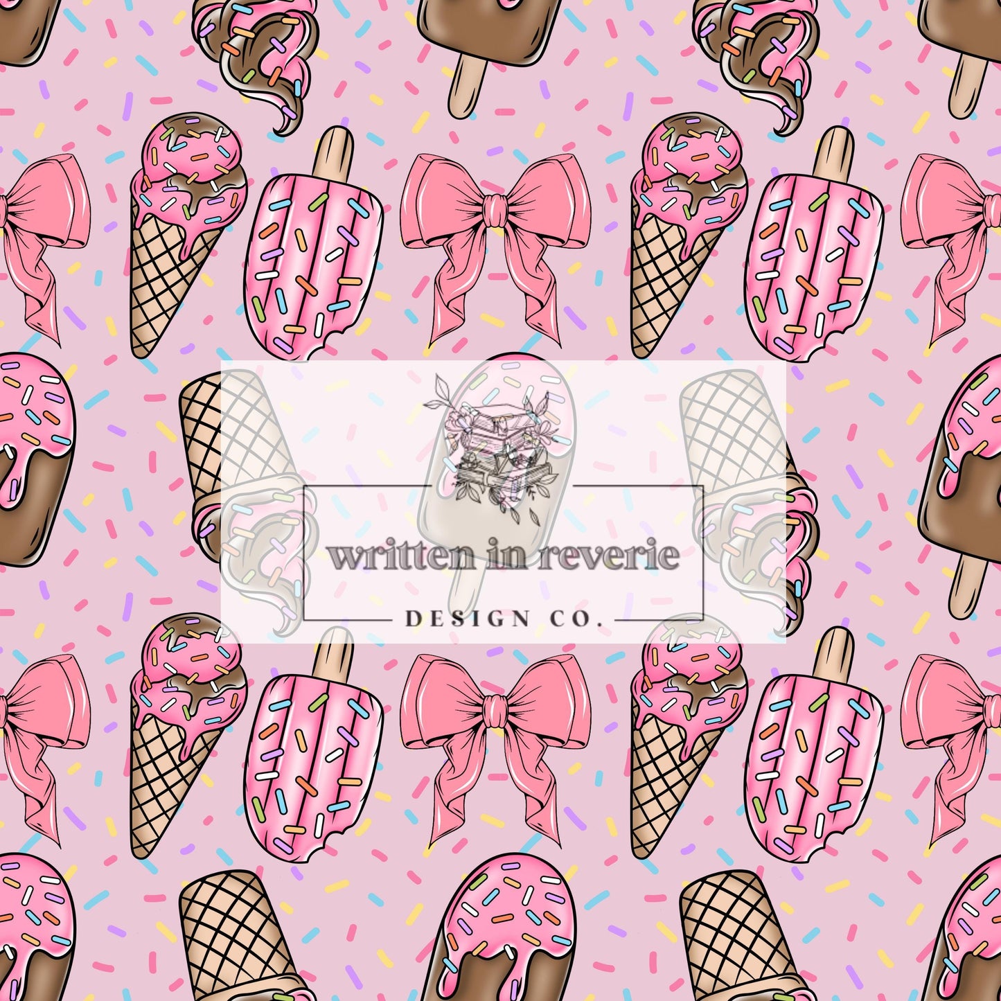 Coquette Summer Ice Cream Seamless