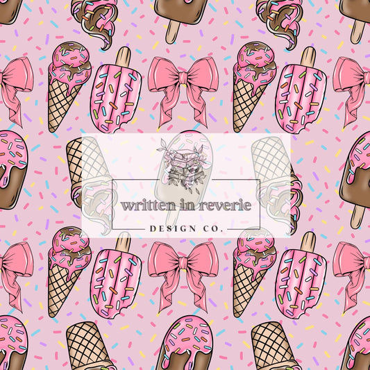 Coquette Summer Ice Cream Seamless