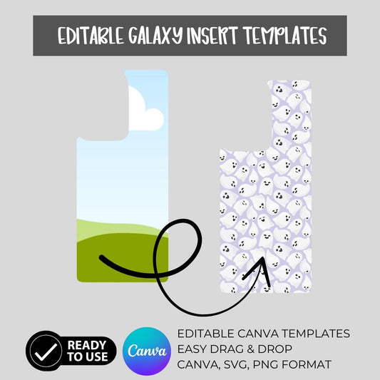 Samsung Galaxy Insert Template: Customizable Canva Design (Digital Download)