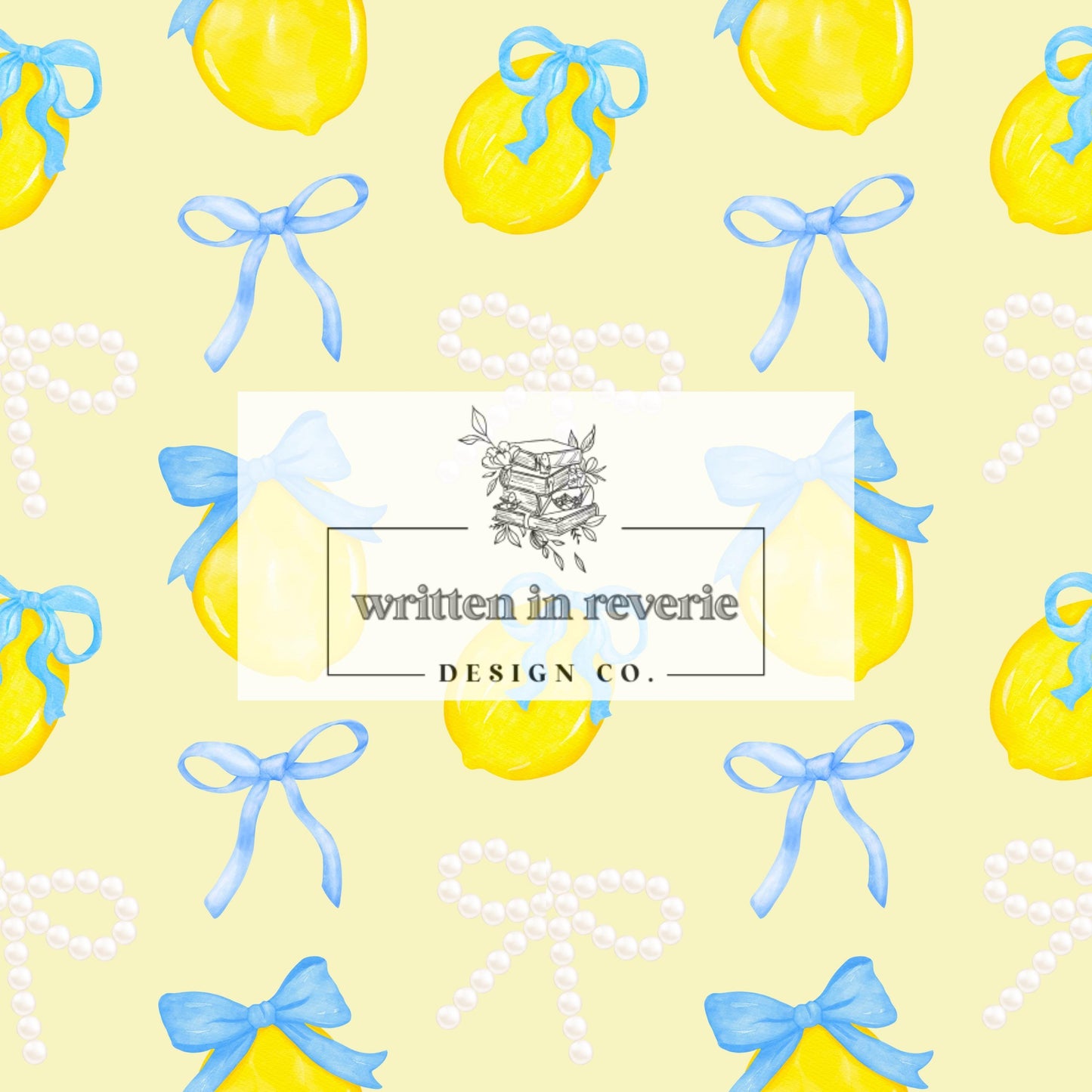 Coquette Bow Lemons Seamless