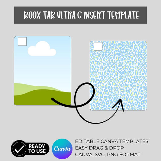 Boox Tab Ultra C Pro Template | Digital Download | Canva Template
