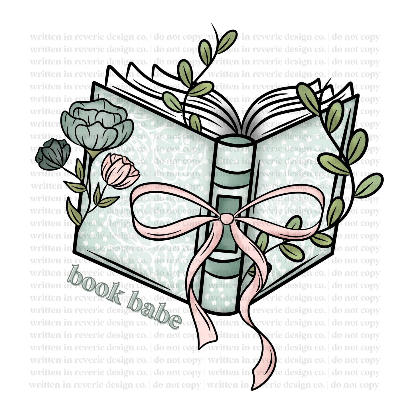 Book Babe Coquette Bow Pastel PNG