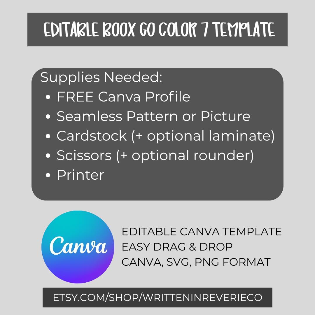 Boox Go Color 7 Template | Digital Download | Canva Template