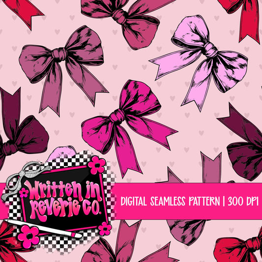 Valentine's Day Bows Seamless