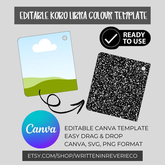 Kobo Libra Colour Template | Digital Download | Canva Template