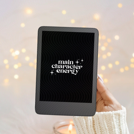 Main Character Energy | Digital Kindle Lockscreen | Kindle Colorsoft + Paperwhite 12th Generation | EPUB File