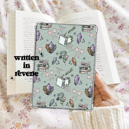 Books and Crystals | Printable Kindle Insert | Multiple Sizes!